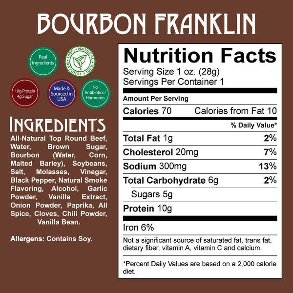 Bourbon Franklin Beef Jerky